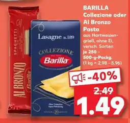 Kaufland BARILLA Collezione oder Al Bronzo Pasta Angebot