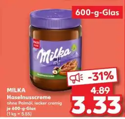 Kaufland MILKA Haselnusscreme Angebot