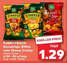 Kaufland FUNNY-FRISCH Kesselchips, Riffels oder Cheese Cracker Angebot