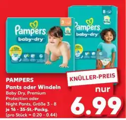 Kaufland PAMPERS Pants oder Windeln Angebot