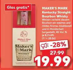 Kaufland MAKER'S MARK Kentucky Straight Bourbon Whisky Angebot