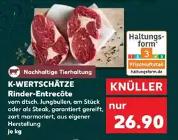 Kaufland K-WERTSCHÄTZE Rinder-Entrecôte Angebot