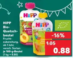 Kaufland HIPP Bio-Quetschbeutel Angebot