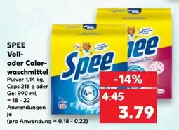 Kaufland SPEE Voll- oder Colorwaschmittel Angebot
