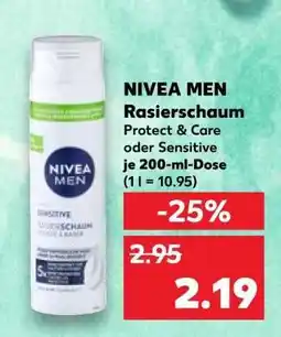 Kaufland NIVEA MEN Rasierschaum Angebot