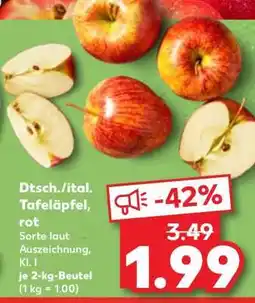 Kaufland Dtsch./ital. Tafeläpfel, rot Angebot