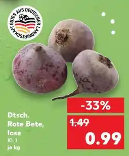 Kaufland Dtsch. Rote Bete, lose Angebot