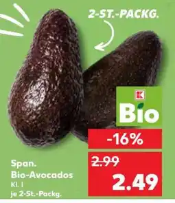 Kaufland Span. Bio-Avocados Angebot