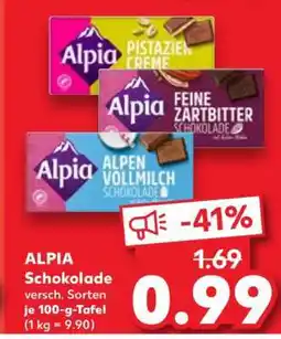 Kaufland Alpia Schokolade Angebot