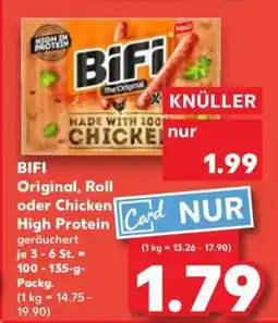 Kaufland BIFI Original, Roll oder Chicken High Protein Angebot