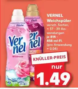 Kaufland Vernel Weichspüler Angebot