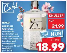 Kaufland Roku Japanese Craft Gin Angebot