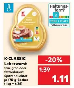 Kaufland K-CLASSIC Leberwurst Angebot