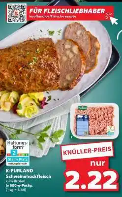 Kaufland K-PURLAND Schweinehackfleisch Angebot