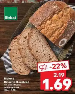 Kaufland Bioland Dinkelvollkornbrot Angebot