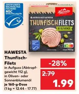 Kaufland HAWESTA Thunfisch filets Angebot
