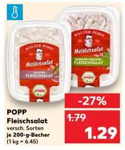 Kaufland POPP Fleischsalat Angebot