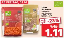 Kaufland K-BIO Bio-Linsen Angebot