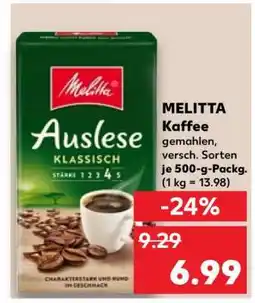 Kaufland Melitta Kaffee Angebot