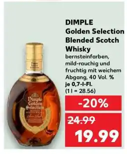 Kaufland Dimple Golden Selection Blended Scotch Whisky Angebot