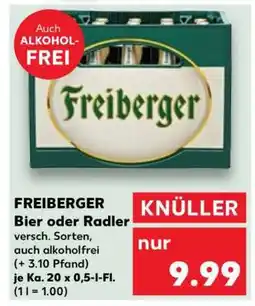 Kaufland FREIBERGER Bier oder Radler Angebot