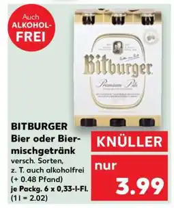 Kaufland BITBURGER Bier oder Biermischgetränk Angebot