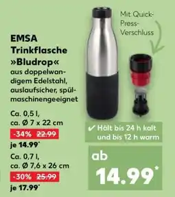 Kaufland EMSA Trinkflasche Bludrop Angebot
