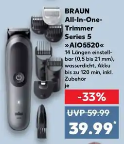 Kaufland BRAUN All-In-One-Trimmer Series 5 AIO5520 Angebot
