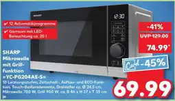 Kaufland SHARP Mikrowelle mit Grillfunktion YC-PG204AE-S Angebot