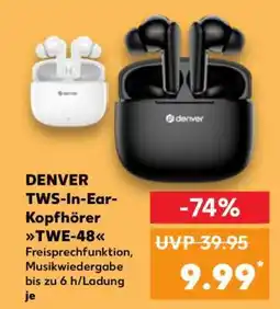 Kaufland DENVER TWS-In-Ear-Kopfhörer TWE-48 Angebot