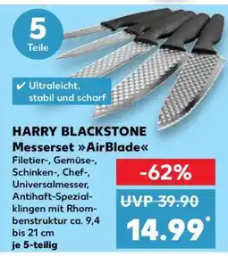 Kaufland HARRY BLACKSTONE Messerset AirBlade Angebot