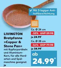 Kaufland LIVINGTON Bratpfanne Copper & Stone Pan Angebot