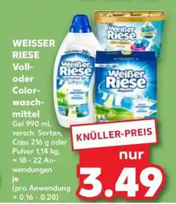 Kaufland WEISSER RIESE Voll- oder Colorwaschmittel Angebot