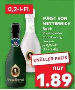 Kaufland FÜRST VON METTERNICH Sekt Angebot