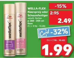 Kaufland WELLA-FLEX Haarspray oder Schaumfestiger Angebot