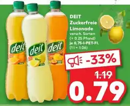 Kaufland deit zuckerfreie Limonade Angebot