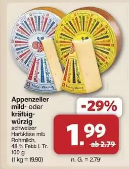 Famila Nord Ost Appenzeller mild- oder kräftig-würzig Angebot