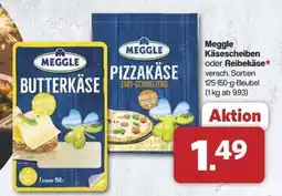 Famila Nord Ost Meggle Käsescheiben oder Reibekäse Angebot