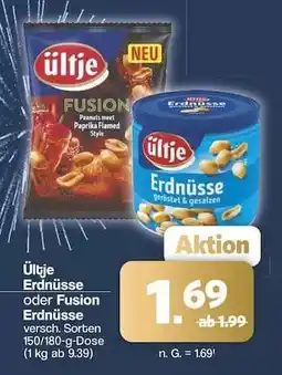 Famila Nord Ost Ültje Erdnüsse oder Fusion Erdnüsse Angebot