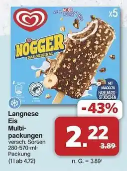 Famila Nord Ost LANGNESE Eis-Multipackungen Angebot