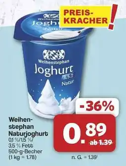 Famila Nord Ost WEIHENSTEPHAN Naturjoghurt Angebot