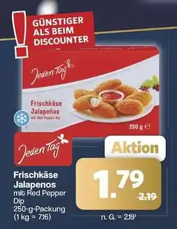 Famila Nord Ost Frischkäse Jalapenos mit Red Pepper Dip Angebot