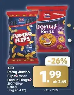 Famila Nord Ost XOX Party Jumbo Flips oder Donut Rings Angebot