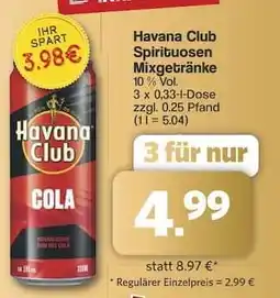 Famila Nord Ost Havana Club Spirituosen Mixgetränke Angebot