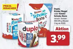 Famila Nord Ost Duplo, Kinder Riegel oder Kinder Schoko Bons Angebot