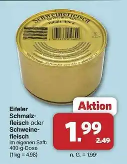 Famila Nord Ost Eifeler Schmalzfleisch oder Schweinefleisch Angebot