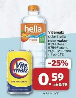Famila Nord Ost Vitamalz oder hella near water Angebot
