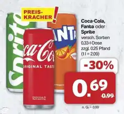 Famila Nord Ost Coca-Cola, Fanta oder Sprite Angebot