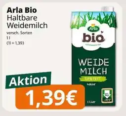 Famila Nord Ost Arla bio Haltbare Weidemilch Angebot