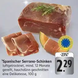 Edeka Spanischer Serrano-Schinken Angebot